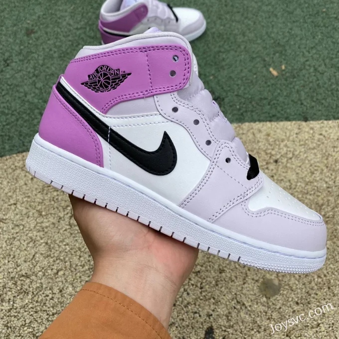 Air Jordan 1 Mid GS White Pink DQ8423-501