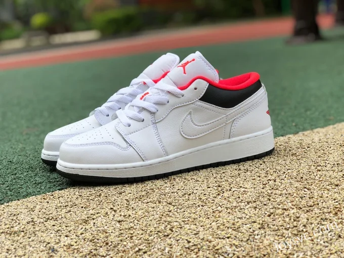 Air Jordan 1 Low 553560-160 Black White Red Retro