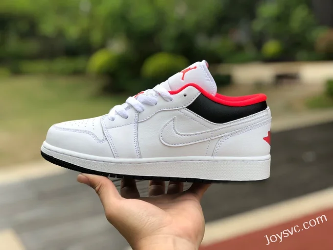 Air Jordan 1 Low 553560-160 Black White Red Retro