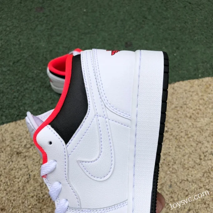 Air Jordan 1 Low 553560-160 Black White Red Retro