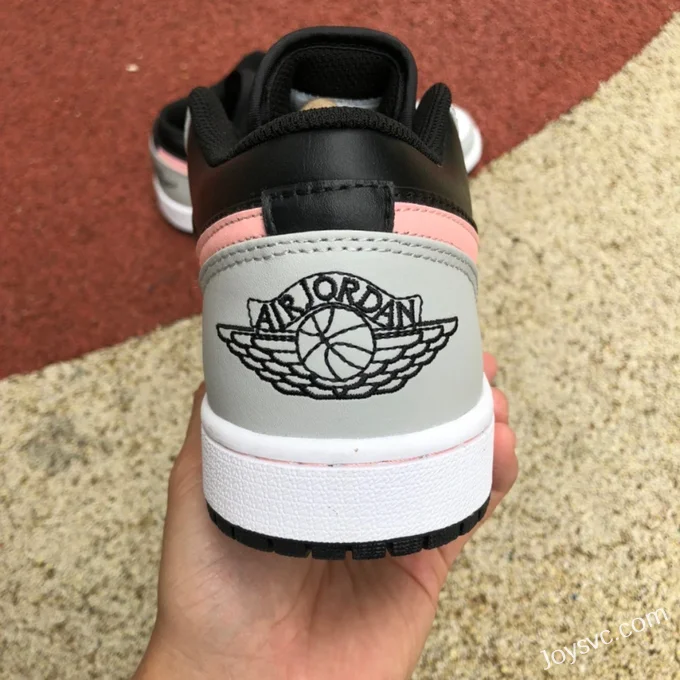 Air Jordan 1 Low 553558-062 Black Grey Pink Retro