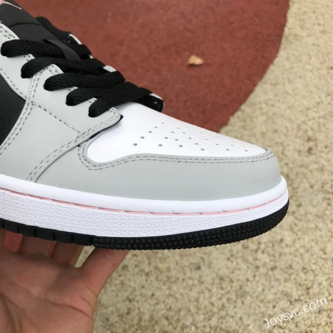 Air Jordan 1 Low 553558-062 Black Grey Pink Retro