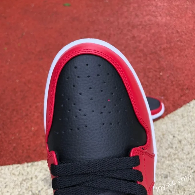 Air Jordan 1 Low 553558-605 Red Black Gym Red Retro