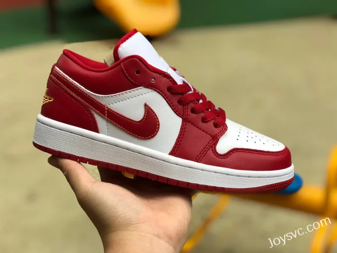 Air Jordan 1 Low 553560-607 White Red Retro