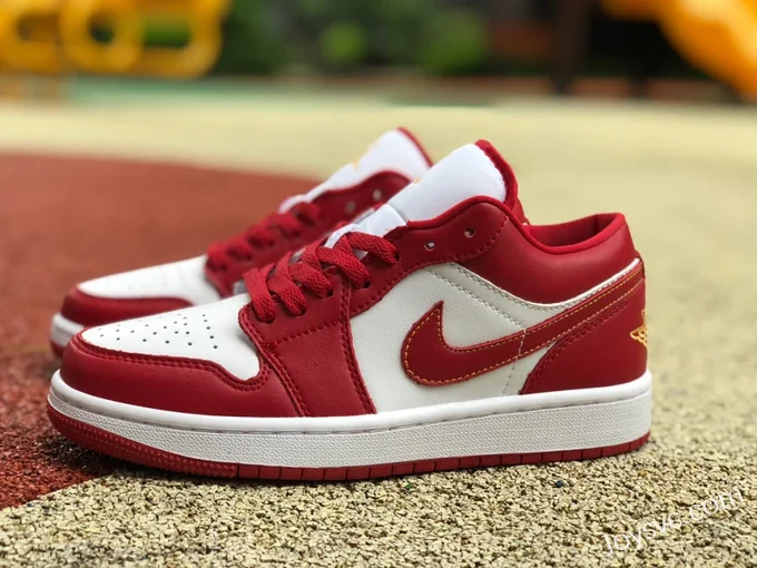 Air Jordan 1 Low 553560-607 White Red Retro