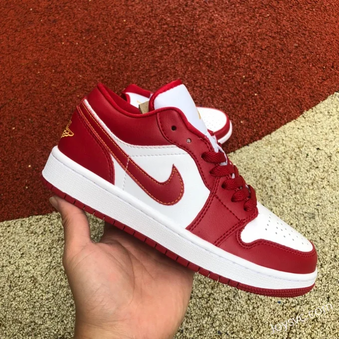 Air Jordan 1 Low 553560-607 White Red Retro