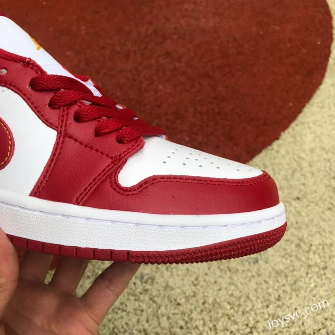 Air Jordan 1 Low 553560-607 White Red Retro