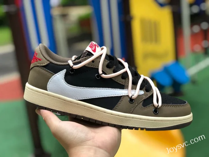 Travis Scott x Air Jordan 1 Low CQ42277-001 Brown Strap Reverse Swoosh