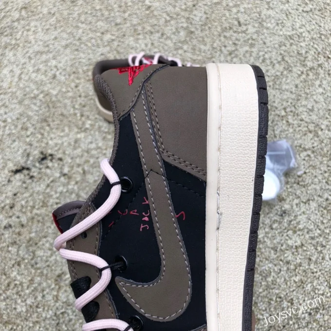 Travis Scott x Air Jordan 1 Low CQ42277-001 Brown Strap Reverse Swoosh