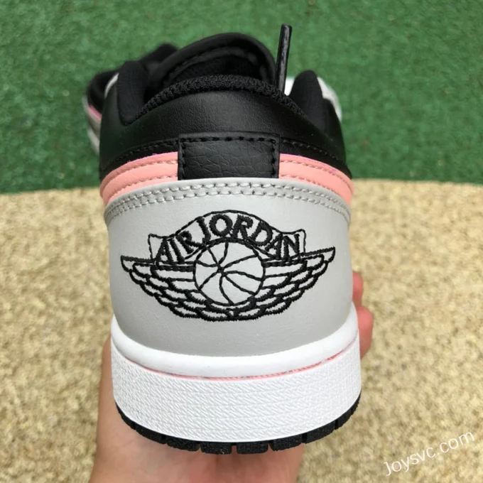 Air Jordan 1 Low 553558-062 White Black Pink Retro