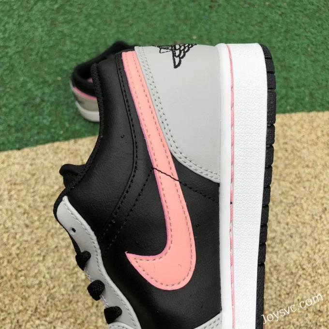 Air Jordan 1 Low 553558-062 White Black Pink Retro