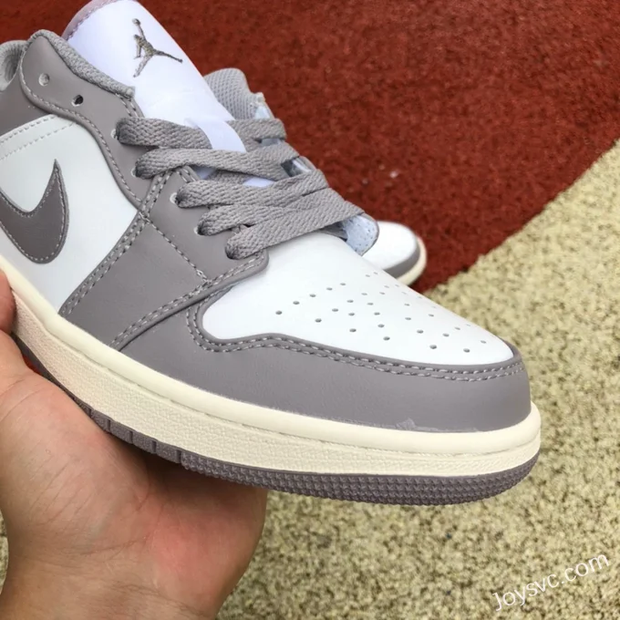 Air Jordan 1 Low 553558-053 Grey White Toe Retro