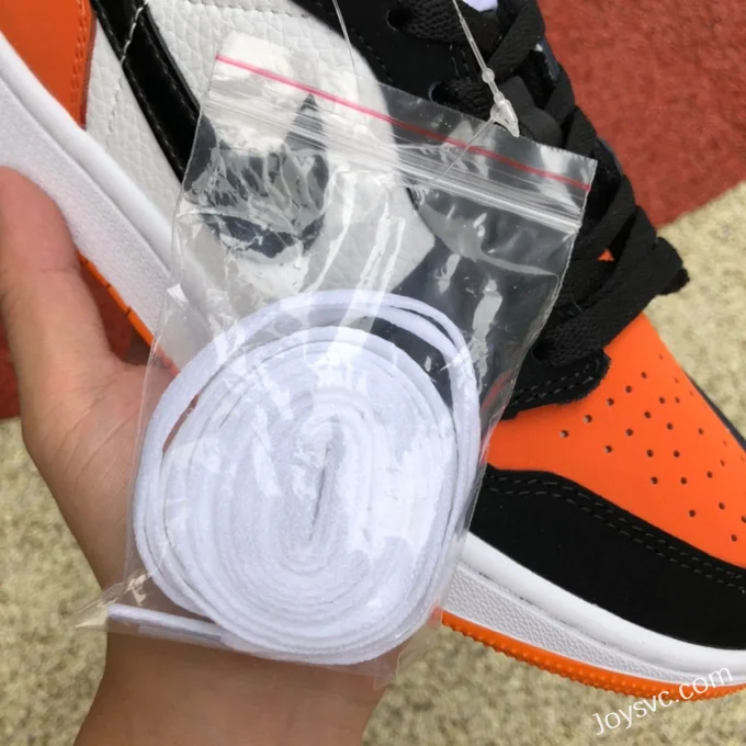 Air Jordan 1 Low Golf DD9315-800 Black White Orange Shattered Retro