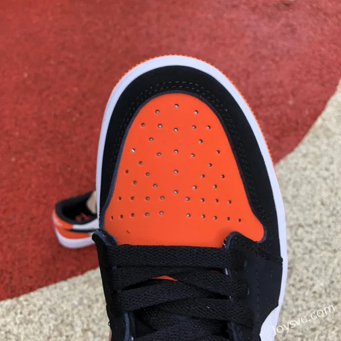 Air Jordan 1 Low Golf DD9315-800 Black White Orange Shattered Retro