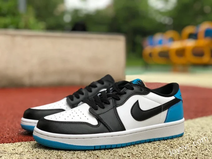 Air Jordan 1 Low CZ0790-104 Black White Blue UNC Retro