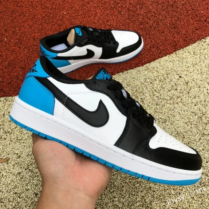 Air Jordan 1 Low CZ0790-104 Black White Blue UNC Retro