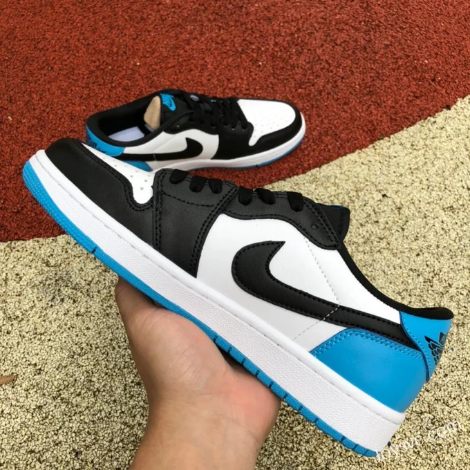 Air Jordan 1 Low CZ0790-104 Black White Blue UNC Retro