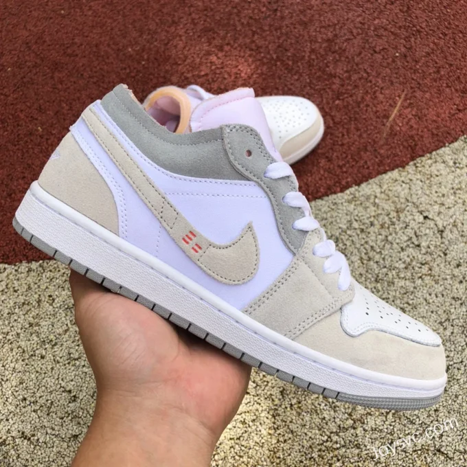 Air Jordan 1 Low DN1635-100 White Grey OW Retro