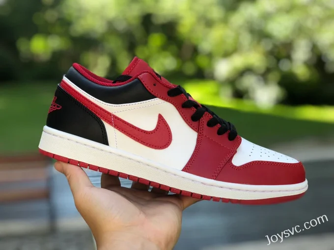 Air Jordan 1 Low 553558-163 Red White Black Retro