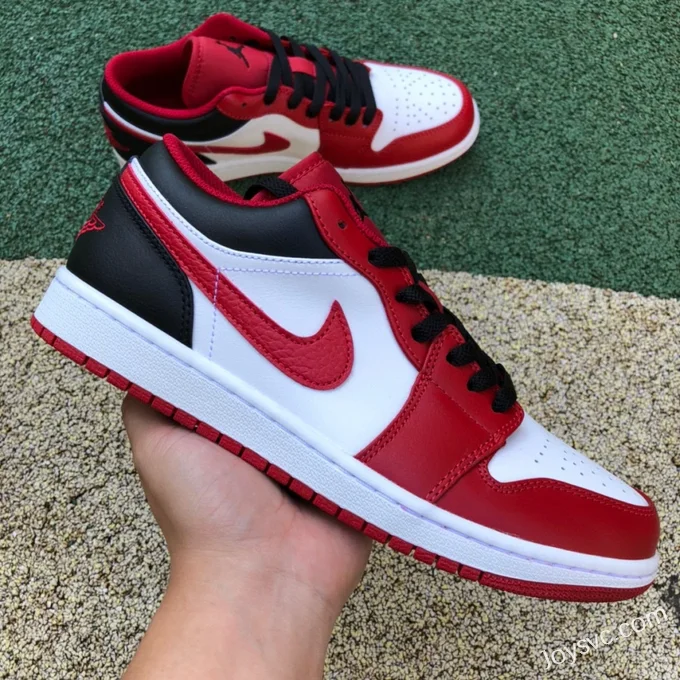 Air Jordan 1 Low 553558-163 Red White Black Retro