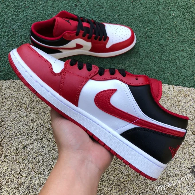 Air Jordan 1 Low 553558-163 Red White Black Retro