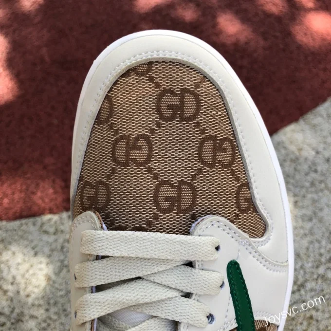 Travis Scott x Air Jordan 1 Low DM7866-162 White Brown Gucci Collaboration