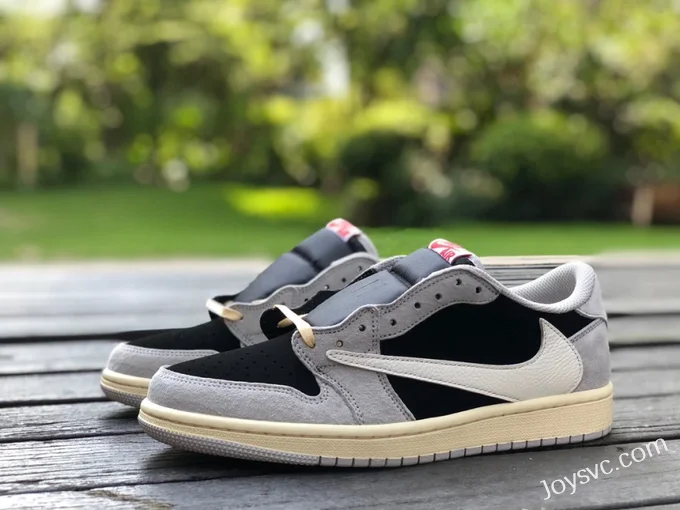 Travis Scott x Air Jordan 1 Low DM7866-010 Grey Black Reverse Swoosh