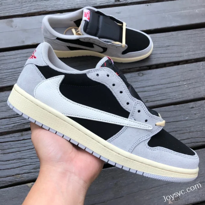 Travis Scott x Air Jordan 1 Low DM7866-010 Grey Black Reverse Swoosh