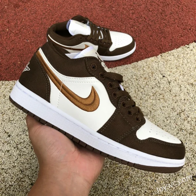 Air Jordan 1 Low SE DV0426-301 Brown Canvas Retro