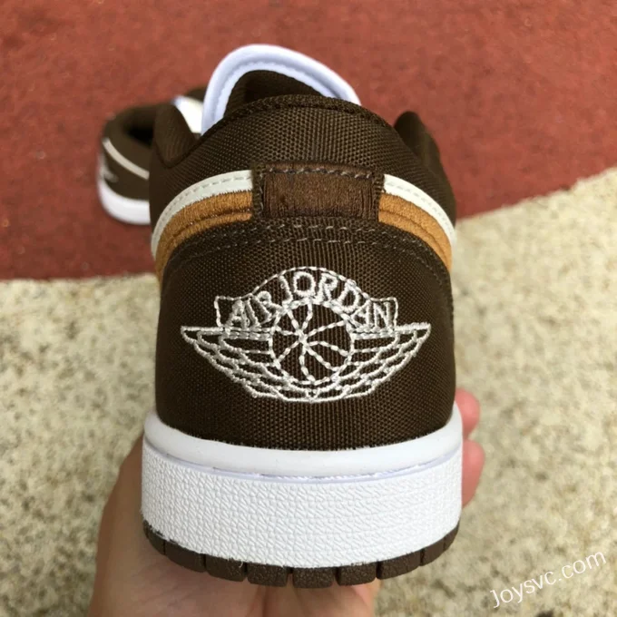 Air Jordan 1 Low SE DV0426-301 Brown Canvas Retro