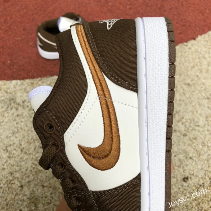 Air Jordan 1 Low SE DV0426-301 Brown Canvas Retro