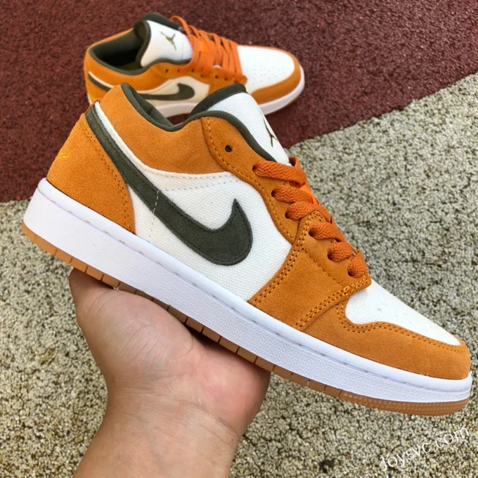 Air Jordan 1 Low DJ0342-102 White Orange Grey Retro