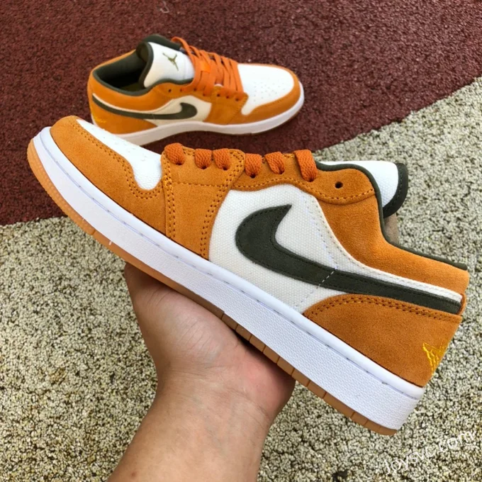 Air Jordan 1 Low DJ0342-102 White Orange Grey Retro