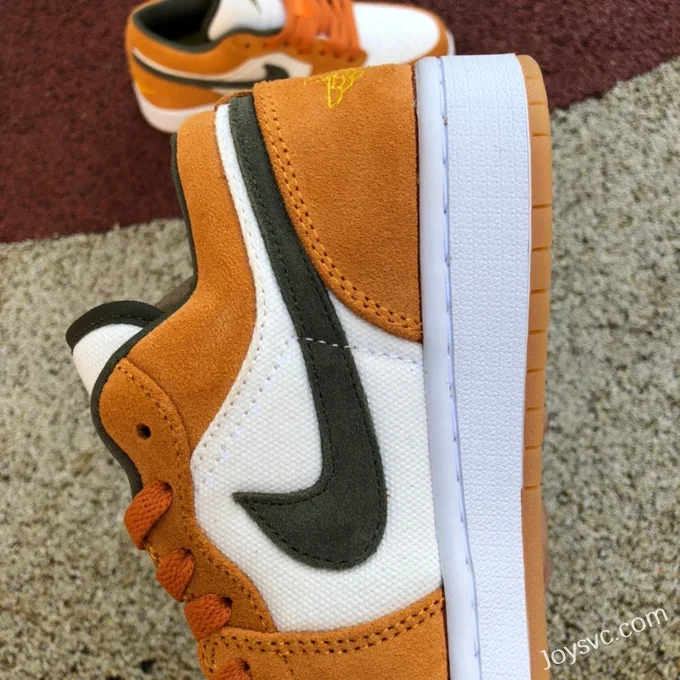 Air Jordan 1 Low DJ0342-102 White Orange Grey Retro