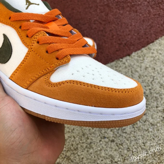 Air Jordan 1 Low DJ0342-102 White Orange Grey Retro