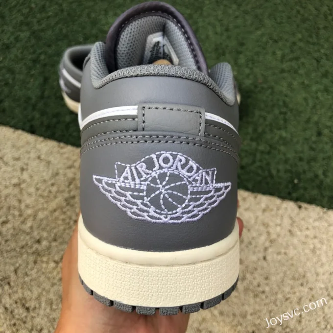 Air Jordan 1 Low 553558-053 Grey White Distressed Retro