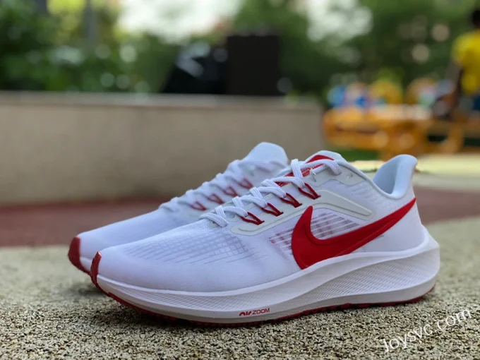 Nike Air Zoom Pegasus 39 White Red Summer Running Shoes DH4072-103