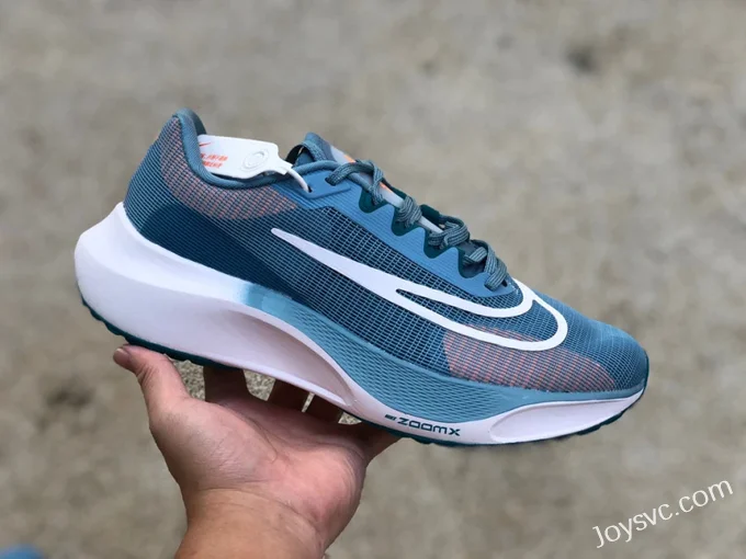 Nike Zoom Fly 5 Blue Grey Marathon Running Shoes DM8968-400