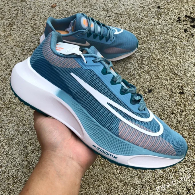 Nike Zoom Fly 5 Blue Grey Marathon Running Shoes DM8968-400