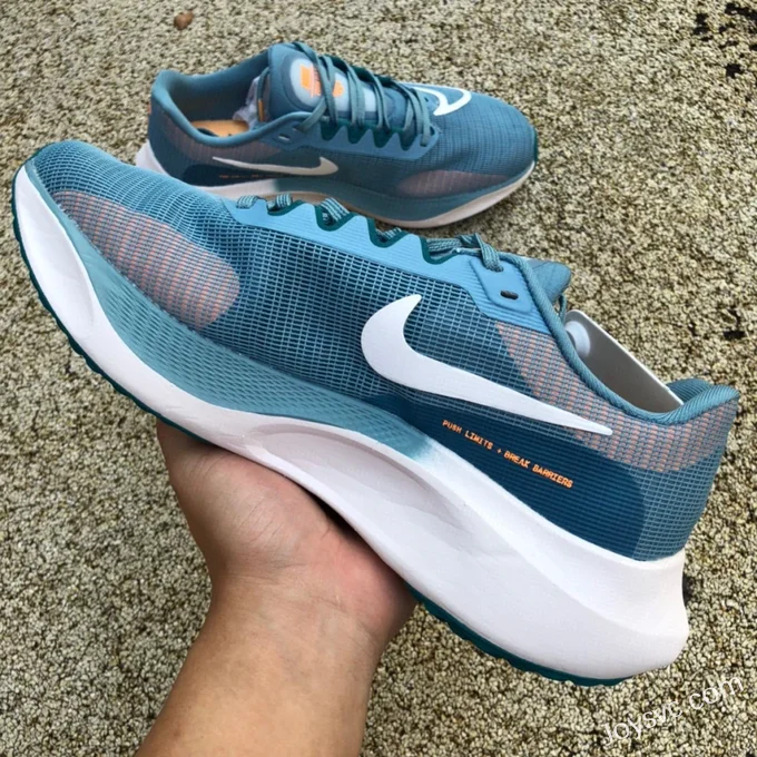 Nike Zoom Fly 5 Blue Grey Marathon Running Shoes DM8968-400