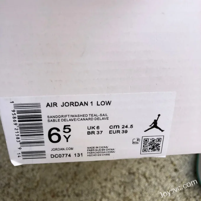 Air Jordan 1 Low DC0774-131 Tiffany Blue Retro