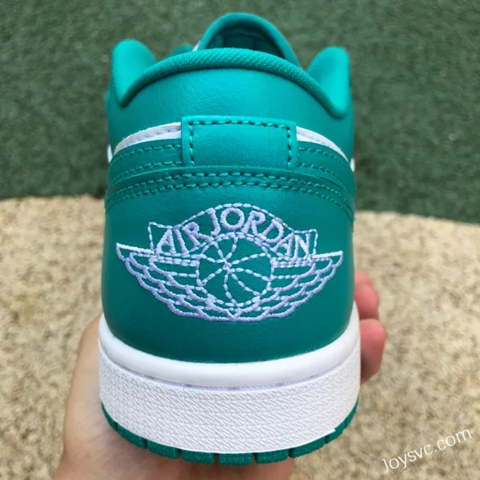 Air Jordan 1 DC0774-132 White Green Tiffany Low-Top