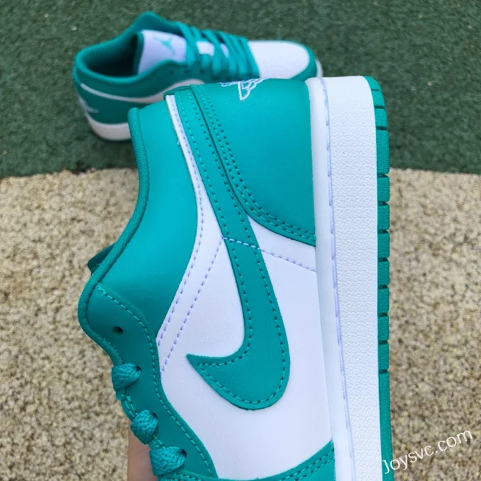 Air Jordan 1 DC0774-132 White Green Tiffany Low-Top