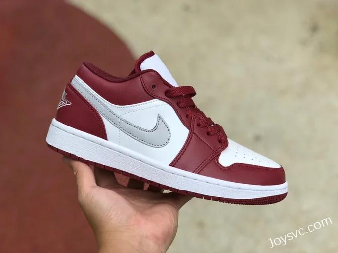 Air Jordan 1 Low 553560-615 Bordeaux Red Retro