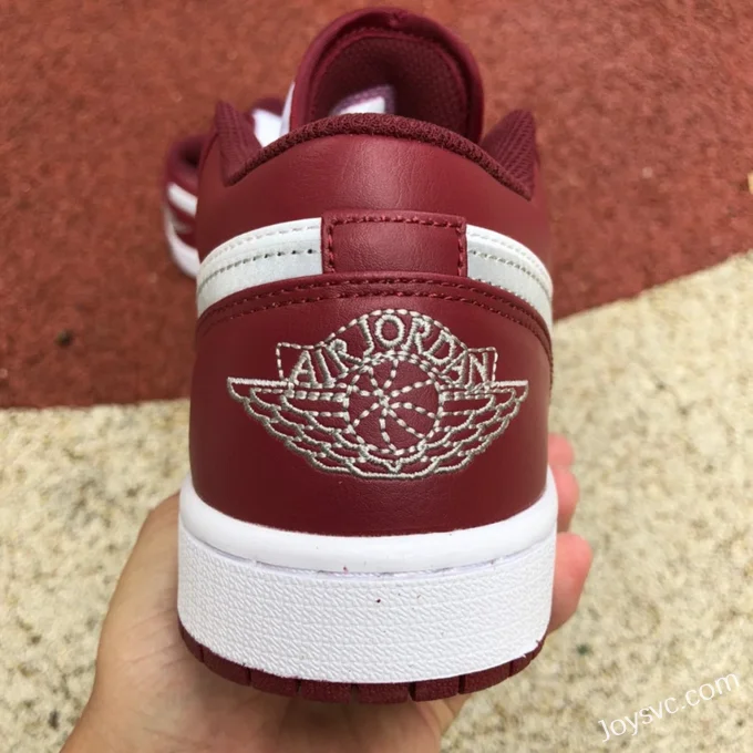 Air Jordan 1 Low 553560-615 Bordeaux Red Retro