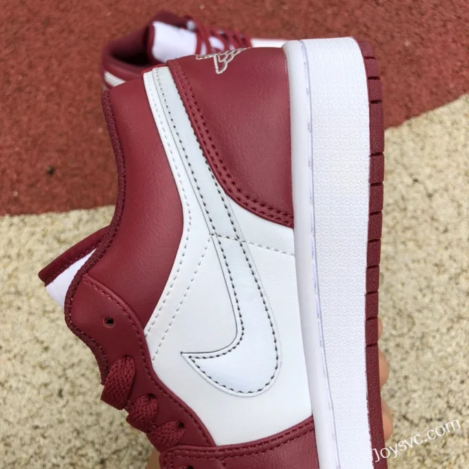 Air Jordan 1 Low 553560-615 Bordeaux Red Retro