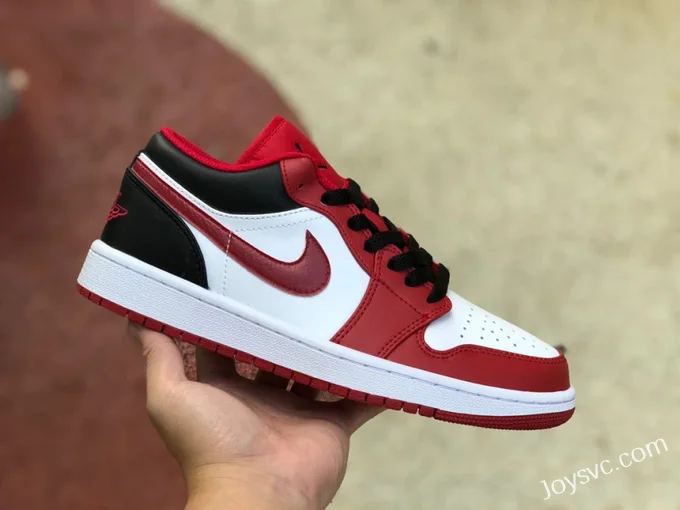 Air Jordan 1 Low 553558-163 Red White Black Retro