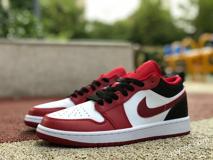 Air Jordan 1 Low 553558-163 Red White Black Retro