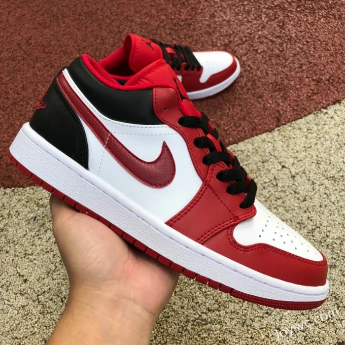 Air Jordan 1 Low 553558-163 Red White Black Retro