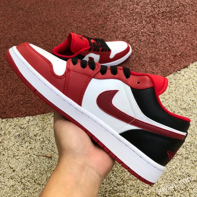 Air Jordan 1 Low 553558-163 Red White Black Retro